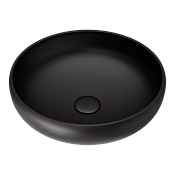 Omoikiri Fumico NU Раковина чаша d40x13h см, из Natceramic, без перелива, цвет: черный 4972079