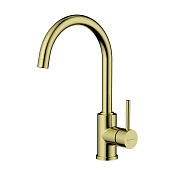 Omoikiri Shinagawa LG Смеситель для кухни без гибкого излива, цвет: светлое золото 4994481