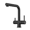 Omoikiri Takamatsu-S BL Смеситель для кухни с выдв. изливом и возм. подкл. фильтр, цвет: черный 4994570