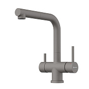 Omoikiri Takamatsu-S GR Смес. для кухни с выдв. изливом и возм. подкл. фильтр, цвет: leningrad grey 4994562