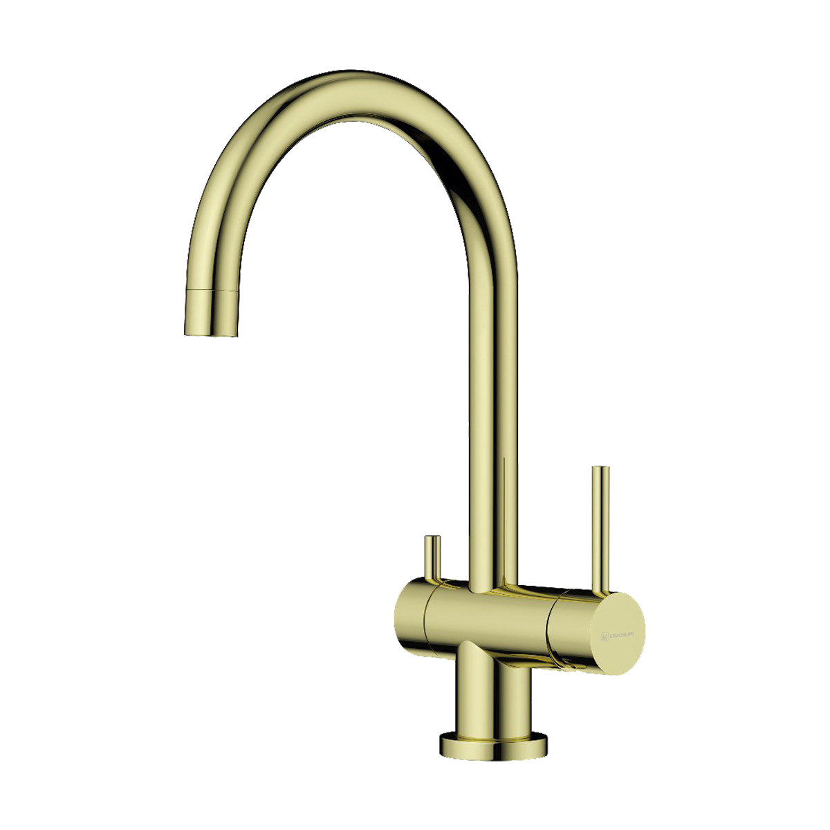 Omoikiri Yamada LG Смеситель для кухни без гибк. излв, с возм. подкл. фильтр, цвет: светлое золото 4994479