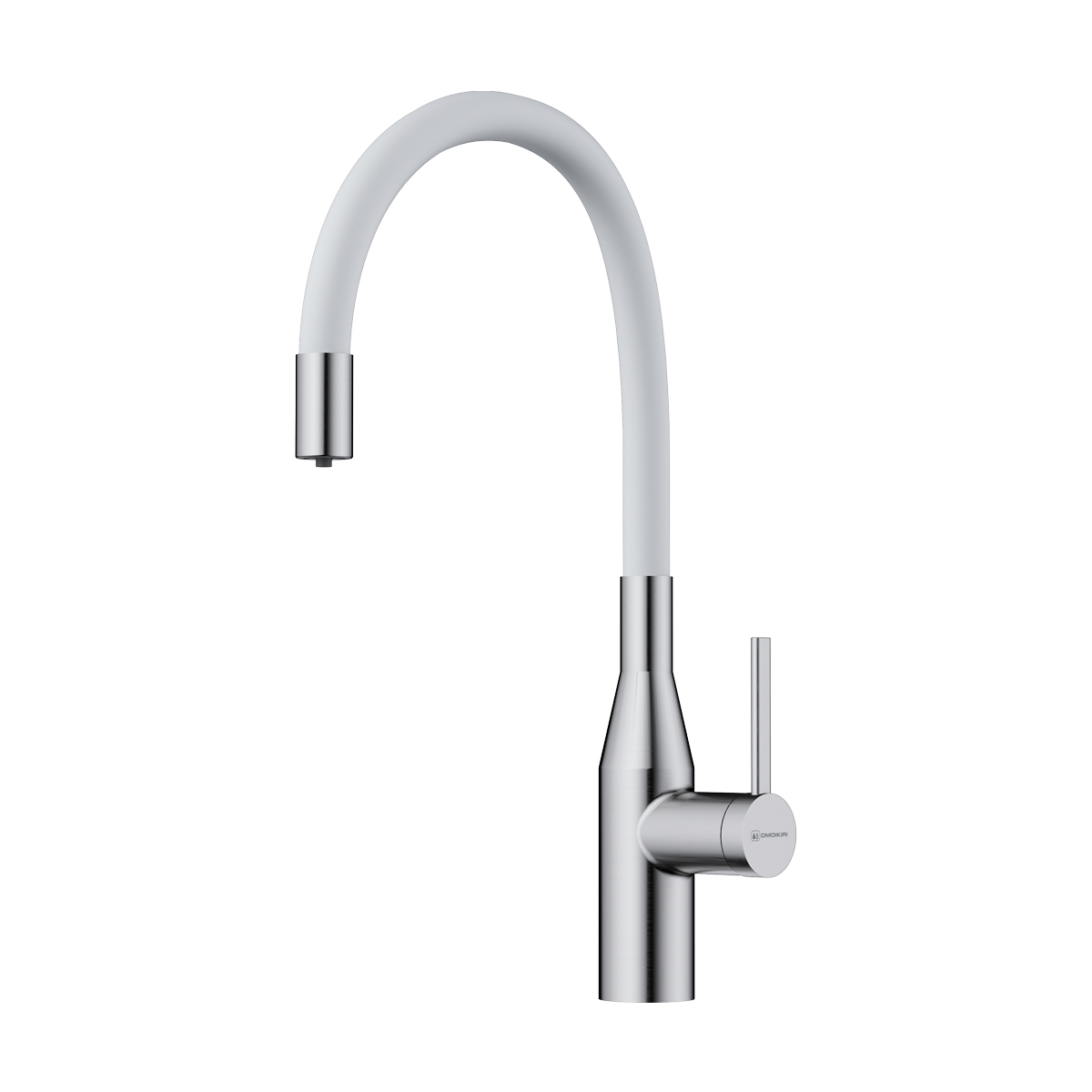 Omoikiri Yatomi 2 Plus BN-WH Смес. для кухни с гибк. изливом и возм. подкл. фильтр, цвет:нерж. сталь 4994345