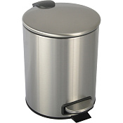 Boheme Uno Ведро с крышкой напольное, 5 литров, цвет: nickel brush 10426-NB