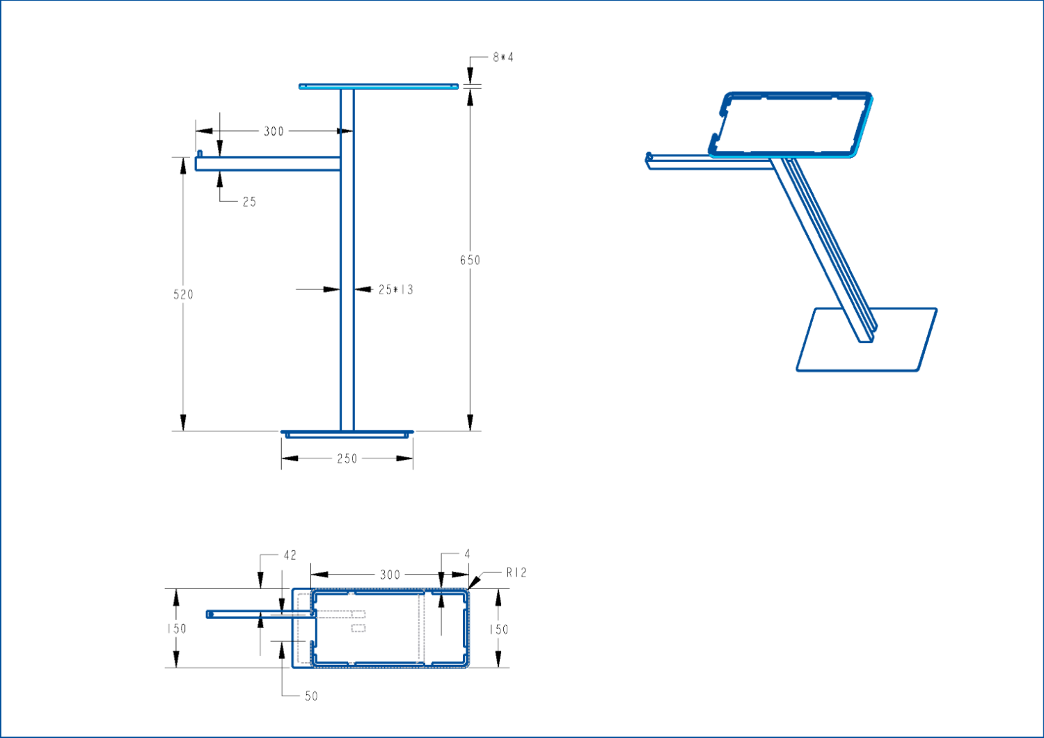 Boheme Стойка напольная - ершик, полотенцедержатель, полка, цвет: black 10952-B