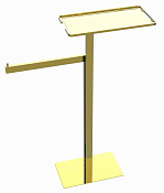 Boheme Стойка напольная - ершик, полотенцедержатель, полка, цвет: gold 10952-G