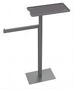 Boheme Стойка напольная - ершик, полотенцедержатель, полка, цвет: gun metall 10952-GM