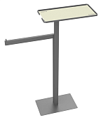 Boheme Стойка напольная - ершик, полотенцедержатель, полка, цвет: nickel brush 10952-NB