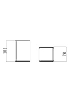 Boheme Стакан для зубных щеток настольный, латунный, цвет: black/chrome 10961-B-CR