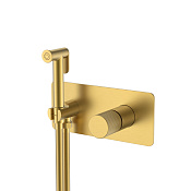 Boheme Stick Linea Гигиенический душ со смесителем и встраиваемой частью, цвет: matt gold 127-MG.3