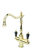 Boheme Kitchen Смеситель для кухни с возм. подключения фильтра, длина излива 23,1 см, цвет: gold 112-BSW