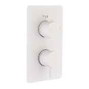 Boheme Cell Смеситель термостатический встраиваемый, 3 потребителя, с внут. частью, цвет: matt white 135-3-MW