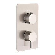 Boheme Cell Смеситель термостатический встраиваемый, 3 потреб., с внут. частью, цвет: nickel brush 135-3-NB