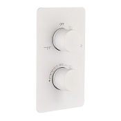 Boheme Cell Смеситель термостатический встраиваемый, 2 потребителя, с внут. частью, цвет: matt white 134-2-MW