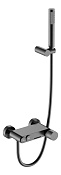 Boheme Stick Diamond Смеситель для ванны с душевым комплектом: ручной душ, шланг, цвет: gun metall 123-GM