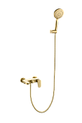 Boheme Spectre Смеситель для ванны с душевым комплектом: ручной душ, шланг 150 см, цвет: matt gold 453-MG