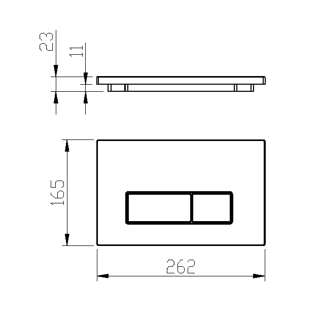Boheme Кнопка смыва для инсталляции, нержавеющая сталь, цвет: chrome 669-CR