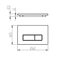 Boheme Кнопка смыва для инсталляции, нержавеющая сталь, цвет: chrome 669-CR