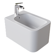 Boheme Mane Биде подвесное 52х35 с 1 отверстием под смеситель, цвет: matt white 970-BDT-MW