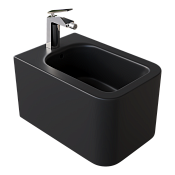 Boheme Mane Биде подвесное 52х35 с 1 отверстием под смеситель, цвет: black 970-BDT-B