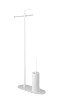 Boheme Venturo Стойка напольная - ершик, держатель бумаги, полочка, цвет: white 10953-W