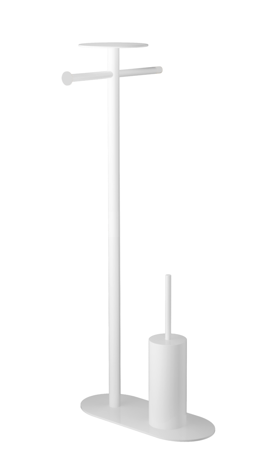 Boheme Venturo Стойка напольная - ершик, держатель бумаги, полочка, цвет: white 10953-W