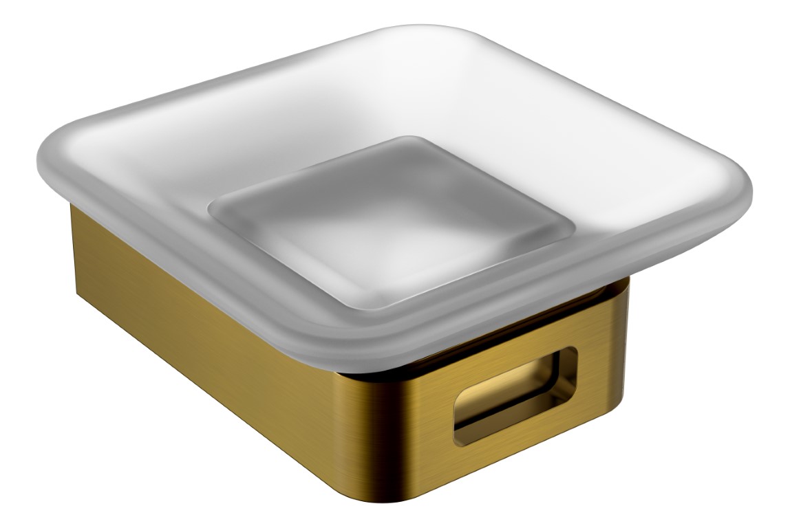 Boheme Q Мыльница со стеклянной чашей, подвесная, цвет: bronze 10943-BR