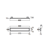 Simas Agile Полотенцедержатель 60 см, подвесной. цвет: черный матовый AGF61