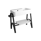 Simas Hop Раковина чаша 80х50 см, с переливом, цвет: белый глянцевый HOP80bi