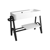 Simas Hop Раковина чаша 100х50 см, с переливом, цвет: белый глянцевый HOP100bi