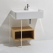 Simas Ratio Раковина чаша 75х46 см, без перелива, c 1 отверстием под смеситель, цвет: белый глянц. RA75bi