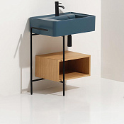 Simas Ratio Раковина чаша 75х46 см, без перелива, c 1 отверстием под смеситель, цвет: navy matt RA75 NAVY MATT