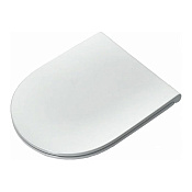 Simas Trevi Крышка-сиденье для унитаза, с микролифтом, крепление хром. цвет: белый глянцевый TR004bi