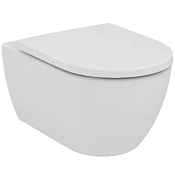 Ideal Standard Elisse Унитаз подвесной 54,5x36,5 см безободковый, крышка микролифт, цвет: euro white T569201