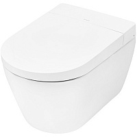 Tece Spring Унитаз подвесной, безободковый, застенный модуль с функцией биде, цвет: белый глянцевый S955799