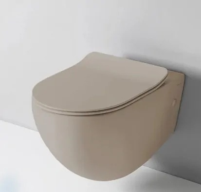 ArtCeram File 2.0 Унитаз подвесной 37x52 см, смыв торнадо, покрытие Saniglaze, цвет: brown matera FLV006 41 00