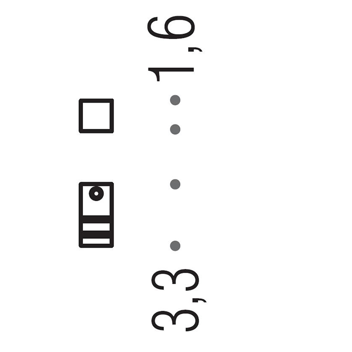 Colombo MiniQ Крючок, цвет: PVD matt graphite CD127.GM