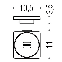 Colombo MiniQ Мыльница подвесная, цвет:PVD matt gold B5001.OM-RNE