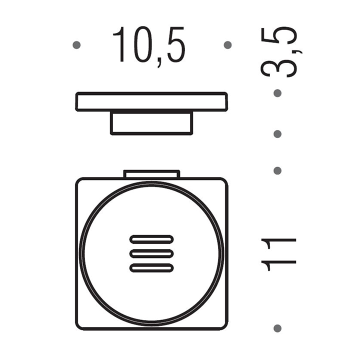 Colombo MiniQ Мыльница подвесная, цвет: PVD matt graphite B5001.GM-RNE