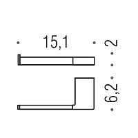 Colombo MiniQ Держатель для SX, цвет: stainless steel B5008S.HPS1
