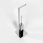 Colombo MiniQ Стойка напольная с ершом и держателем H67,5 см, цвет: chrome B5018.CR-RNE