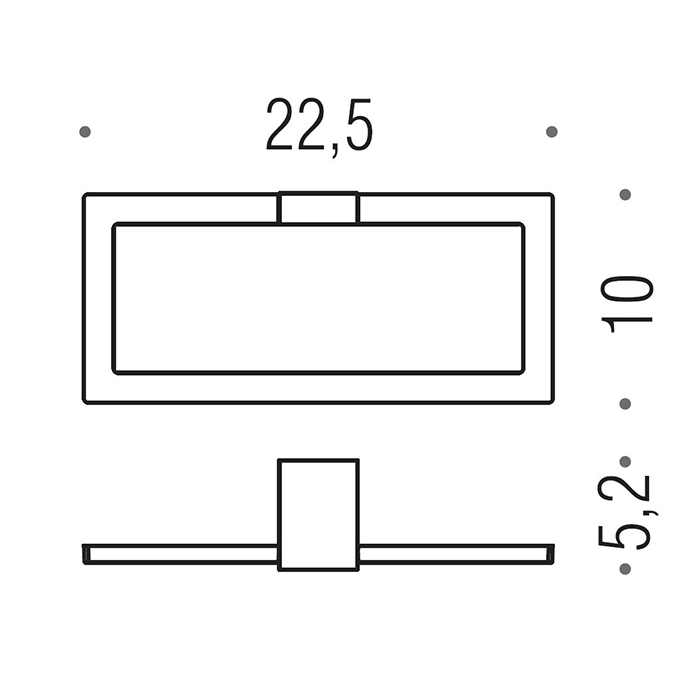 Colombo MiniQ Полотенцедержатель кольцо, цвет: chrome B5031.CR