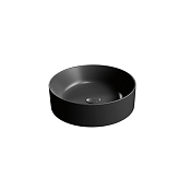 GSI Kube X Раковина чаша d45x13h см, без перелива и отвер. под смес., цвет: черн. мат. ardesia 942726