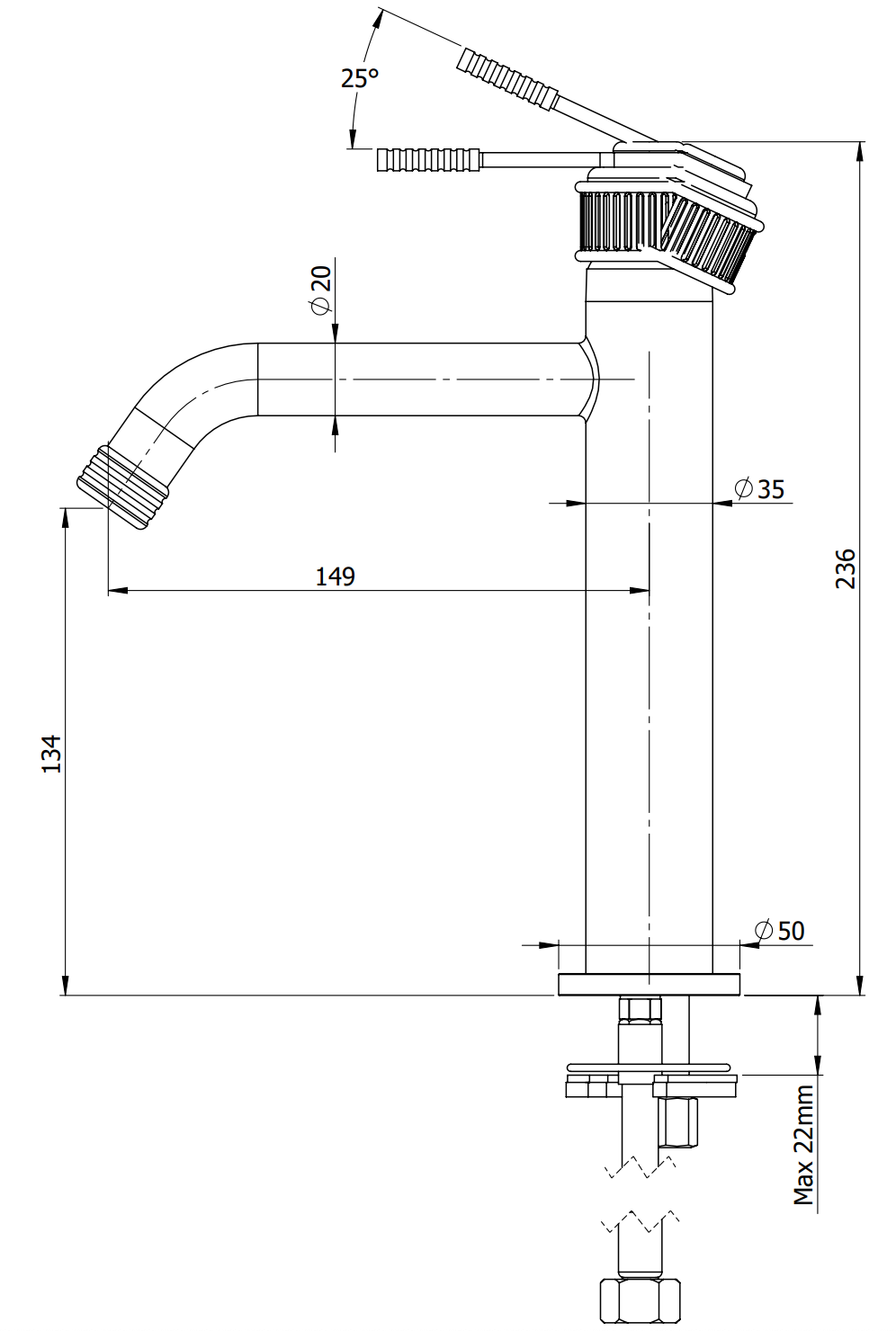 Remer Atelier Смеситель для раковины, без д/к, высота излива 13,4 см, цвет: rame spazzolato AL12ARP