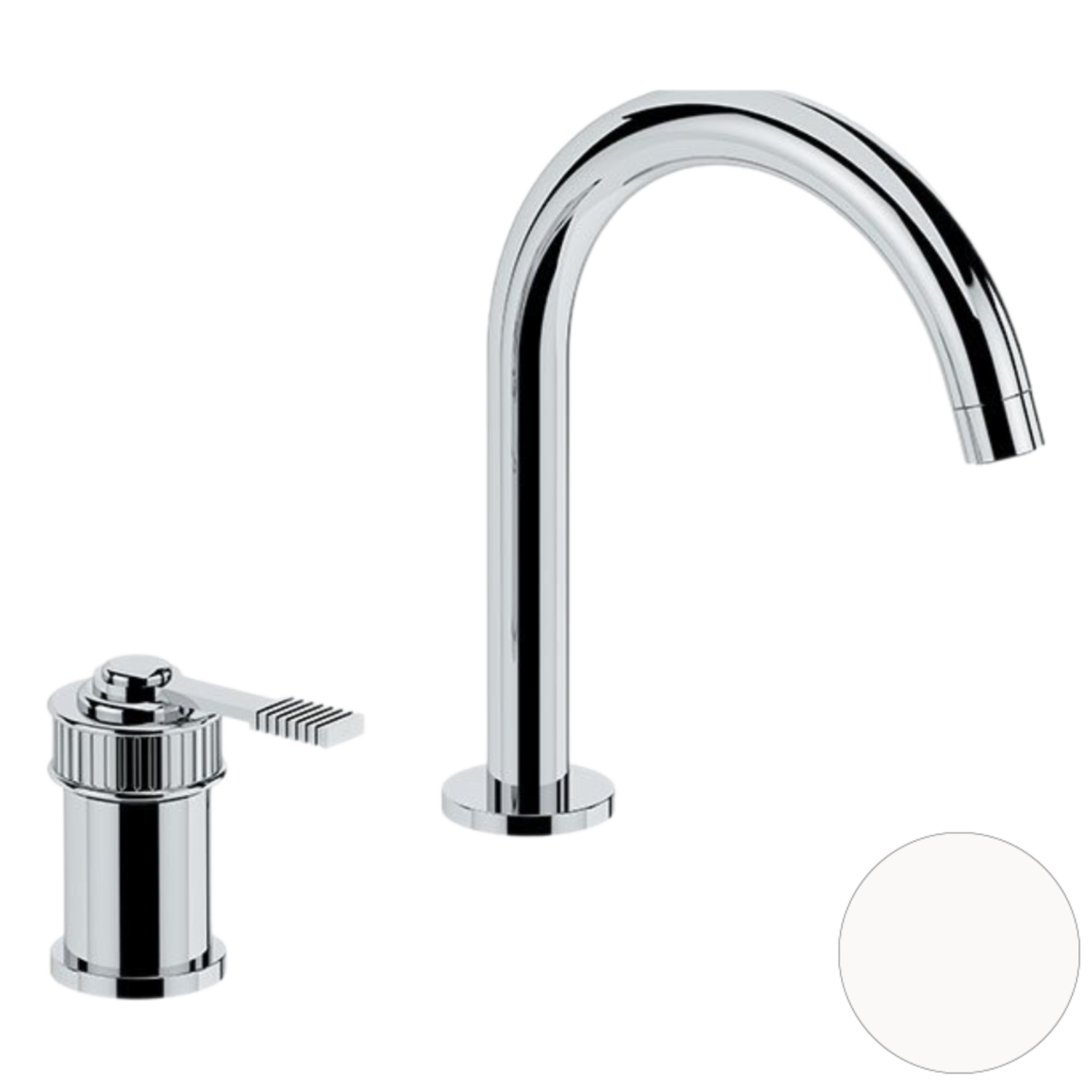 Remer Atelier Смеситель для раковины, без д/к, высота излива 14,1 см, цвет: bianco opaco AL57BO