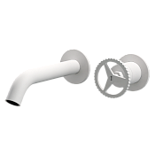 Remer Chrono Смеситель для раковины, излив 16,5 см, с внутренней частью, цвет: bianco opaco CH15PBO