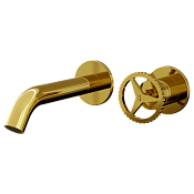 Remer Chrono Смеситель для раковины, излив 18,5 см, с внутренней частью, цвет: oro lucido CH15PLDO