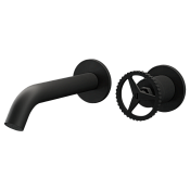 Remer Chrono Смеситель для раковины, излив 18,5 см, с внутренней частью, цвет: nero opaco CH15PLNO