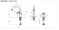 Remer Infinity Смеситель для раковины, без д/к, высота излива 14 см, цвет: visual inox I57XV
