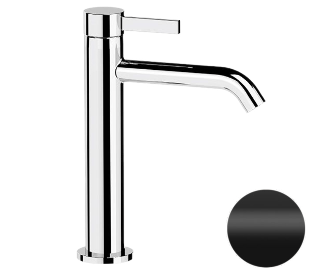 Remer Metrica Смеситель для раковины, без донного клапана, высота излива 14,6 см, цвет: nero opaco MC12ANO