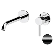 Remer Metrica Смеситель для раковины, излив 17,8 см, цвет: cromo nero spazzolato MC15PLCFP